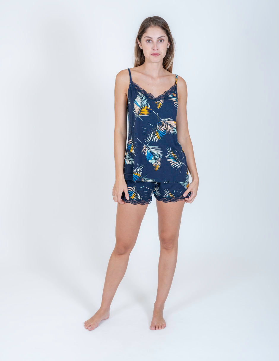 Pijama short 2 piezas