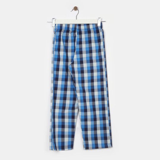 2037077 Pijama niño estampado tiburón pantalón cuadros