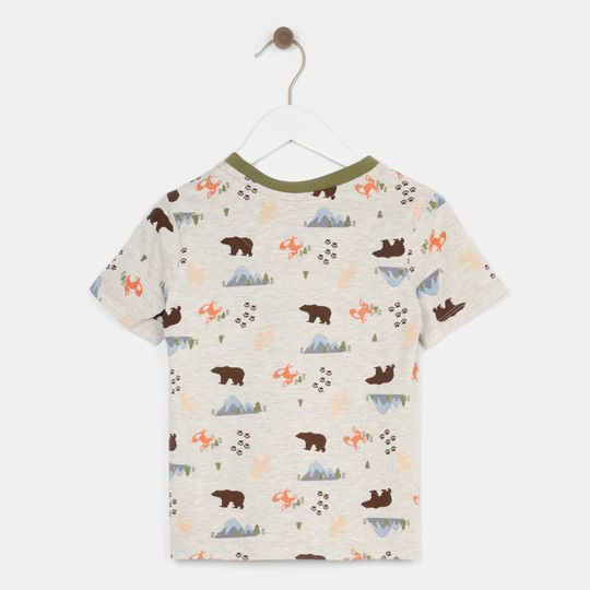 Pijama niño short m/c estampado flores