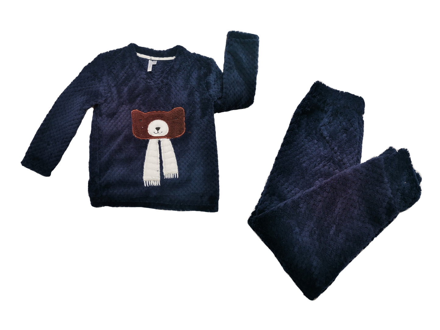 Pijama niño polar bordado oso