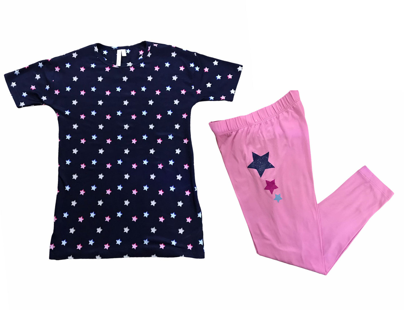TIGP2107-018 Pijama niña estampada estrellas
