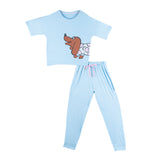 Creaciones parisinas, pijama niña manga corta, cuello redondo