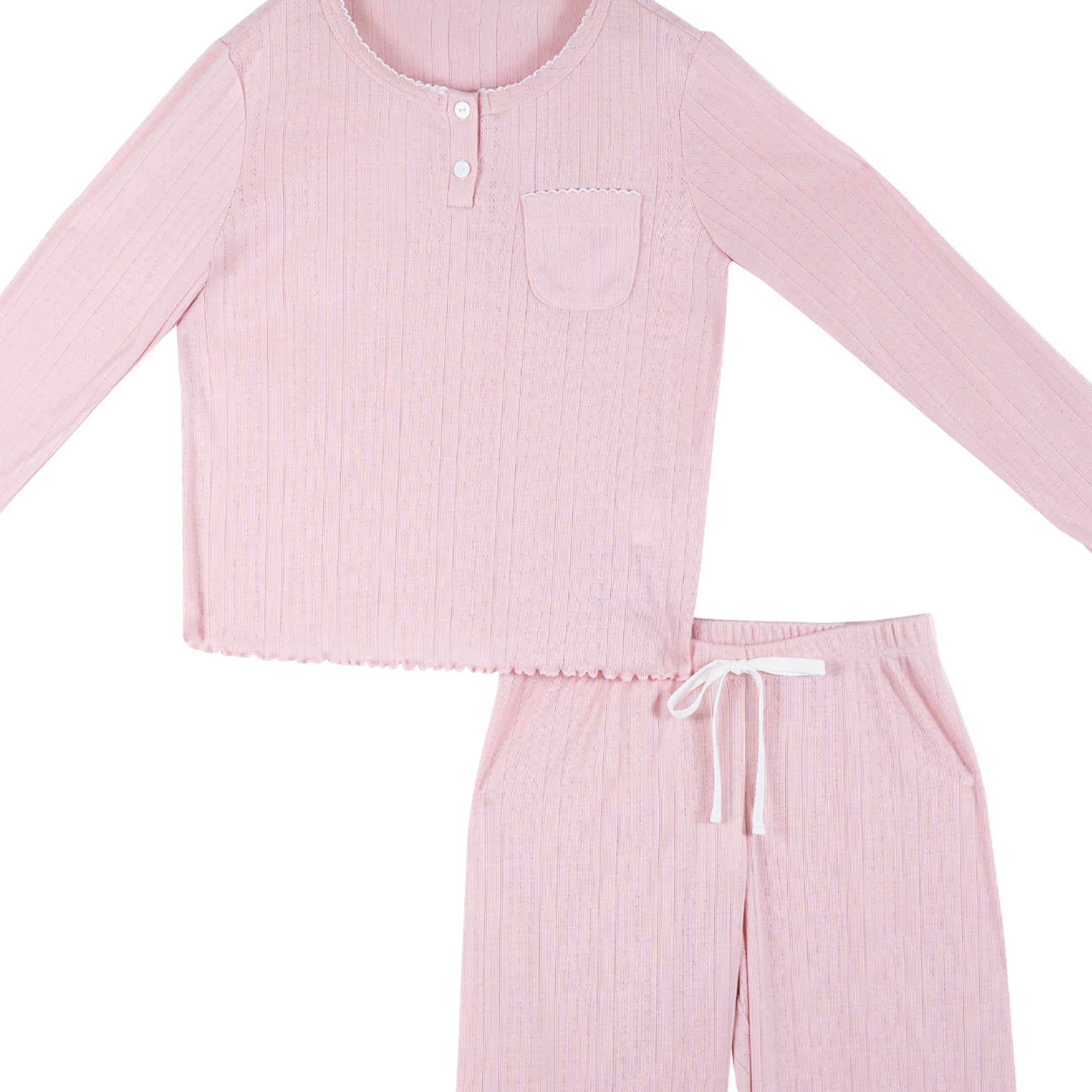 Creaciones parisinas, Pijama niña escote en V manga larga