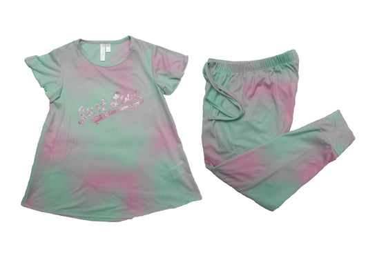 Pijama niña estampada con pantalón