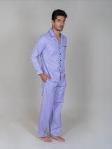 2117004 PIJAMA CABALLERO CAMISERA CON BOTONES