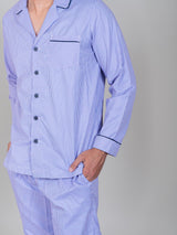 2117004 PIJAMA CABALLERO CAMISERA CON BOTONES