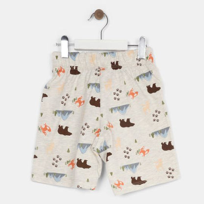 Pijama niño short m/c estampado flores