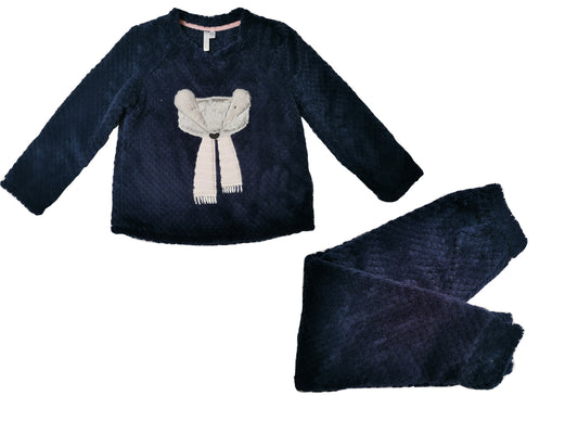 Pijama polar niña bordado zorrita