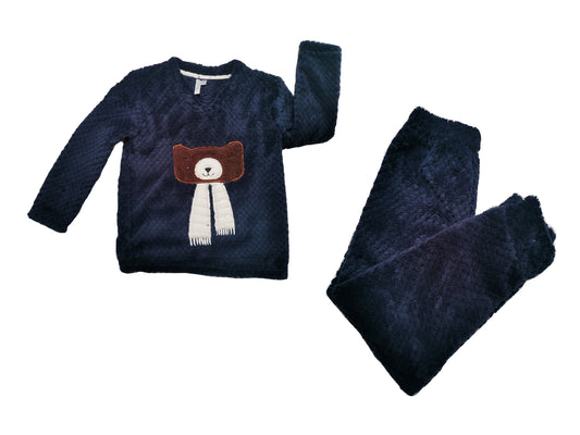 Pijama niño polar bordado oso