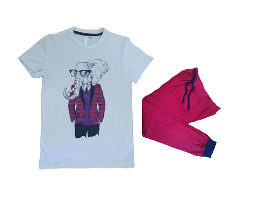 Pijama niño estampado elefante con pantalón