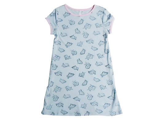 Camisón niña estampado conejo