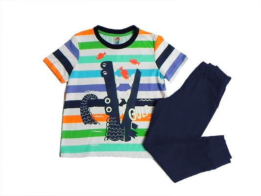 Pijama niño estampado cocodrilo