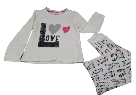 PNGP17-603sp Pijama  niña love manga larga