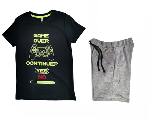 TIBP2101-003 Pijama niño short estampado GAME OVER