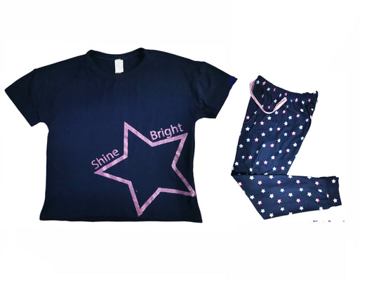 TIGP2107-017 Pijama niña estampado estrellas
